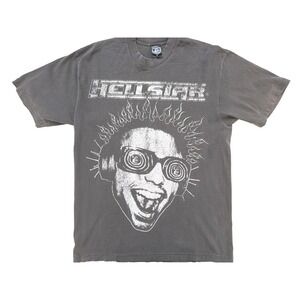 Hellstar Shirt Mens Med Gray Path to‎ Paradise Heaven Sounds Streetwear Back Hit